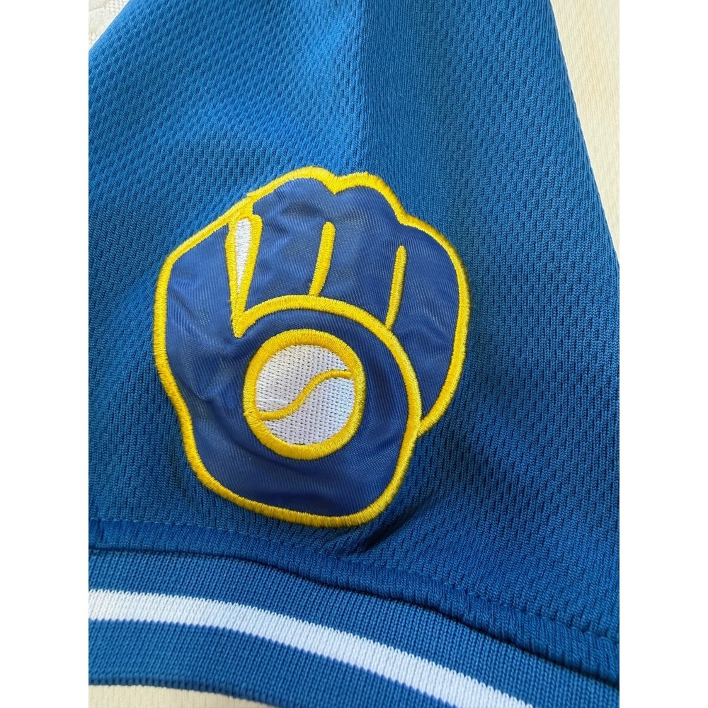 Milwaukee Brewers‎ Baseball Jersey Cooperstown Collection MLB Merchandise Large - Picture 4 of 4